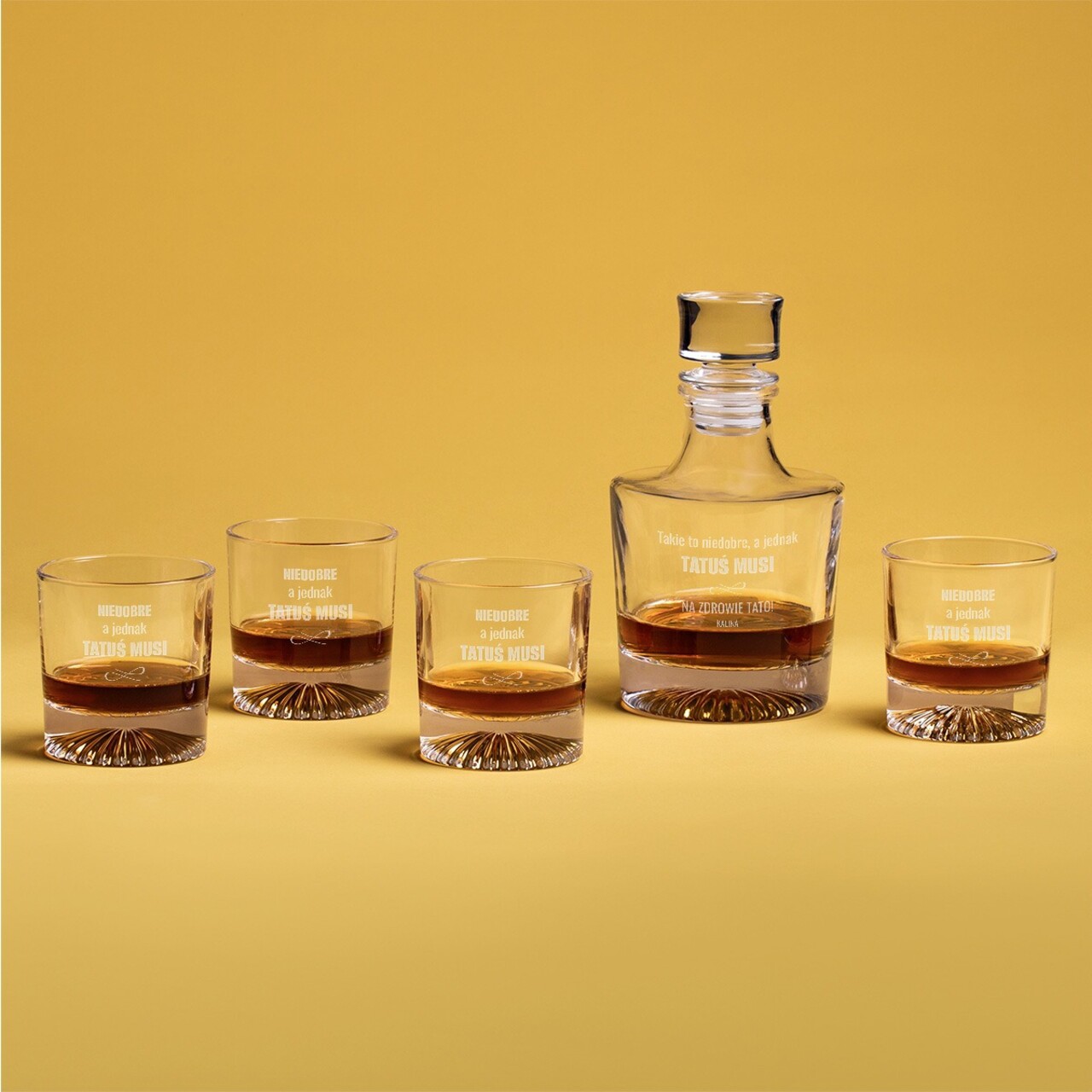 Set 4 pahare si sticla pentru whisky Puerto, Homla, 300 ml / 750 ml, sticla, transparent - imagine 5